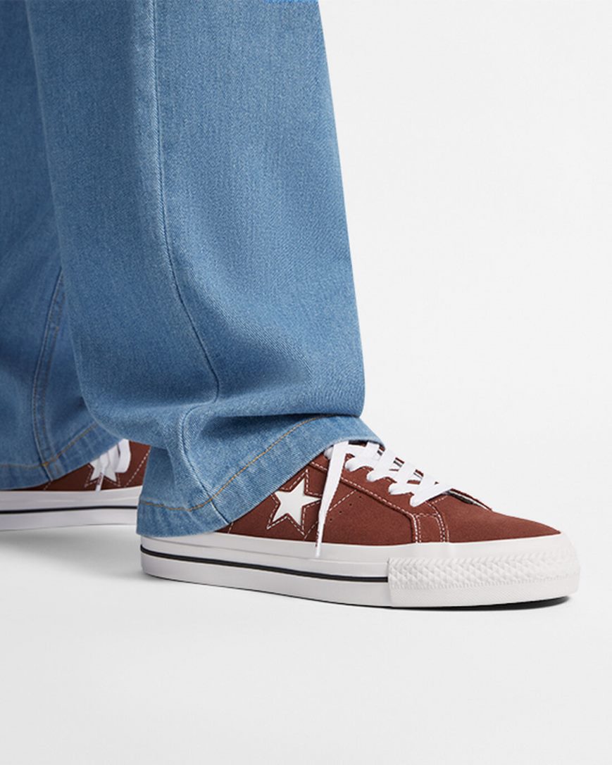 Dámské Skate Boty Converse One Star Pro Červené Bílé Černé | CZ IDNO52